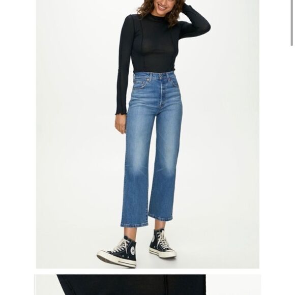 New Levi's® Jeans Straight Leg Ribcage AnkleStraight Fit Size 32